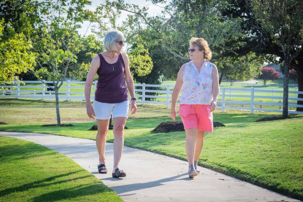 ladera texas active adults walking